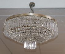 A contemporary Bohemian crystal chandelier, retailed by Harrods Diam.55cm