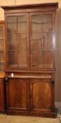 A Victorian mahogany bookcase W.100cm