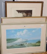 Frank Wootton, two limited edition prints, Local landscapes, signed, largest 34 x 59cm and a