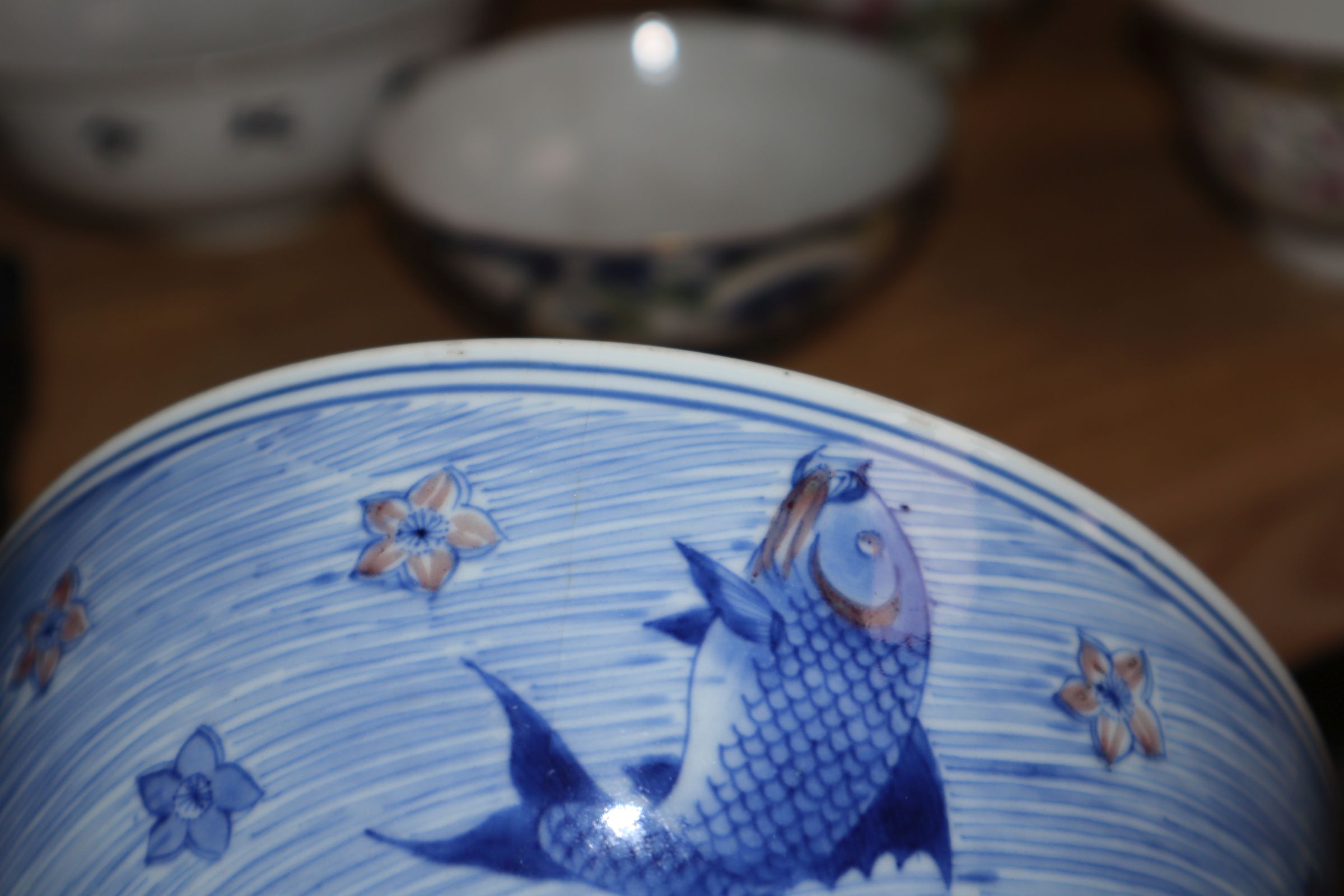 Five Chinese porcelain bowls - Image 10 of 13