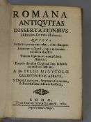 Minutoli, Giulio - Romana Antiquitas Dissertationibus Historico - Criticus Illustrata, 12mo, vellum,