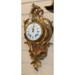 An ormolu cartel clock H.50cm