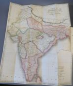 Malcolm, John Sir - A Memoir to Central India, 2 vols, half calf, with 2 folding maps, 1 in