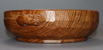 A Robert Thompson 'Mouseman' bowl diameter 15cm