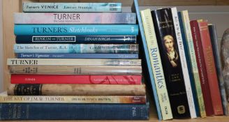 A quantity of reference books relating to J M W Turner
