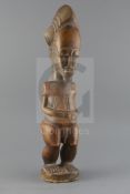A West African tribal fertility figure, H.18.75in.Ex John Hilliard collection pre '97