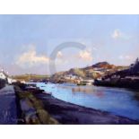 Peter Wileman (b. 1946)oil on board'Noss Mayo from Newton Ferrers, Devon'signed, Mall Galleries