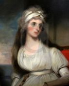 After John Hoppner (1758-1810)oil on canvasPortrait of a lady29 x 24in.