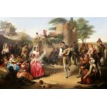 Penry Williams (1798-1885)oil on canvasItalian festival scene23.5 x 36in.