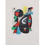 § Joan Miro (1893-1983)colour lithograph on torn hand laid paper'Melodie Acide'signed in pencil