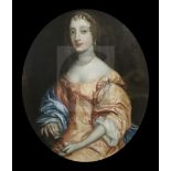 Manner of Sir Peter Lely (1618-1680)oil on canvasPortrait of a lady wearing a pearl necklace and