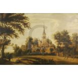 19th Century Flemish Schooloil on panelChurch in a landscape15.75 x 23.25in.