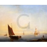 Hermanus Koekkoek (1815-1882)oil on canvasStill morning on the shoresigned and dated 186012.5 x