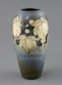 A Moorcroft saltglaze 'leaf and berry' ovoid vase, 1930's, impressed marks Moorcroft Made in