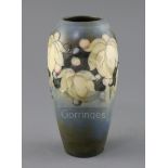 A Moorcroft saltglaze 'leaf and berry' ovoid vase, 1930's, impressed marks Moorcroft Made in