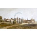 John (1770-1851) and John Chessel (1793-1894) Bucklertwo watercoloursSouth View of Knowle (sic) from