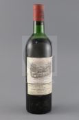 A bottle of Chateau Lafite Rothschild 1966
