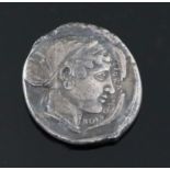 Ancient Greek coins, Sicily, Syracuse silver AR tetradrachm, Second Democracy, circa 430-420 BC,