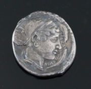 Ancient Greek coins, Sicily, Syracuse silver AR tetradrachm, Second Democracy, circa 430-420 BC,