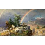 Dmitri Titov (1915-1975)oil on canvas'The Rainbow'signed35.5 x 63cm