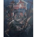 Gerald R. Jarman (British, 1930-2014)oil on canvasWW1 Series; 'Triumph of War'signed verso80 x 65.