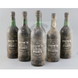 Six bottles of Dows 1970 Vintage Port