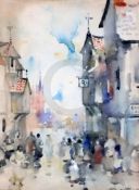 James Watterson Herald (1859-1914)watercolourStreet scene with Lion tavern and 'Good Ales'