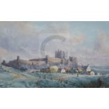 General Sir John Miller Adye (1819-1900)watercolourView of Bamburgh Castle, Northumberland,titled '
