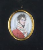 Frederick Buck (1771-1839)watercolour on ivoryMiniature portrait of Lieutenant James Fraser Ross