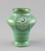A Moorcroft 'Flamminian' ware vase made for Liberty & Co, RD no. for 1905, decorated in green and