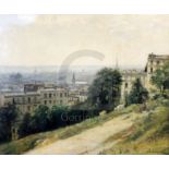 Stanislas-Victor-Edouard Lépine (French 1835-1892)oil on canvas'Paris Vu De La Butte Montmartre Côté