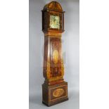 Richard Midgley. A George III later cased chiming eight day longcase clock, with signed 12 inch