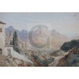 General Sir John Miller Adye R.A. (1819-1900)watercolour'Gaucin' (Southern Spain)titled, signed 'J