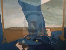Gerald R. Jarman (British, 1930-2014)oil on canvasEast Anglia Series No.2 'Coastal Suffolk Mahler'