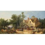 William E. Jones (fl.1849-71)oil on canvasThe Travelling Knife Grindersigned with artist's label