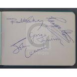 The Beatles, Rolling Stones, etc. A 1960's autograph album, with all four Beatles autographs