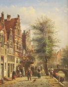 Jan Jacob Spohler (1811-1866)oil on panelDutch street scenesigned5.75 x 4.5in.