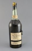 A large bottle of De Moullon & Co Grand fine champagne cognac 14.25in.5% Import duty will be charged