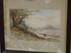 J. Needham, watercolour, Italian lake scene, signed and dated 1880, 30 x 48cm