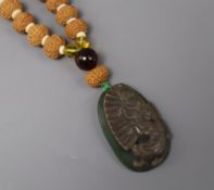 A hardstone necklace