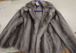 A grey mink evening jacket