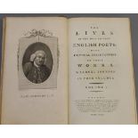 Johnson, Samuel - The Lives of the Most Eminent English Poets, 4 vols, 8vo, engraved frontis