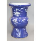 A Chinese Gu Vase, 19th century height 38cm