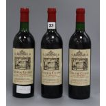 Three bottles of Chateau Citran Haut Medoc 1982