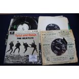 A quantity of Beatles 45 r.p.m singles
