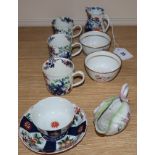 A group of 18th century Worcester porcelain tea and coffee wares