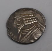 Ancient Greek coins, Kingdom of Parthia, Phraates IV (38/7-2 BC) silver AR tetradrachm, diademed