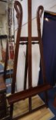An Empire style mahogany easel H.200cm