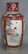 A Chinese famille rose large vase height 56cm