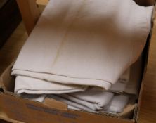Six French linen sheets